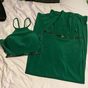 Ellie Wilde Green Prom Dress